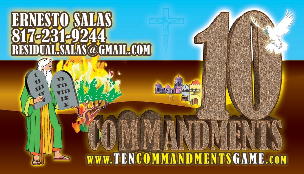 Ten Commandments Business Cards