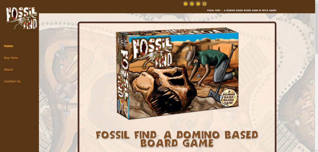 Wyco Games: Fossil Find Domino Board Game 
